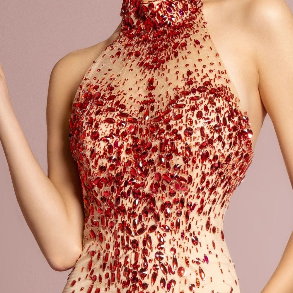 Beaded Prom Dress - Picture 2 of 3
